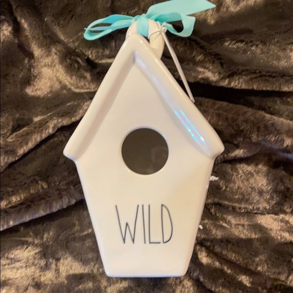 Rae Dunn Spring Ceramic “Wild” Birdhouse NIP - Picture 1 of 5